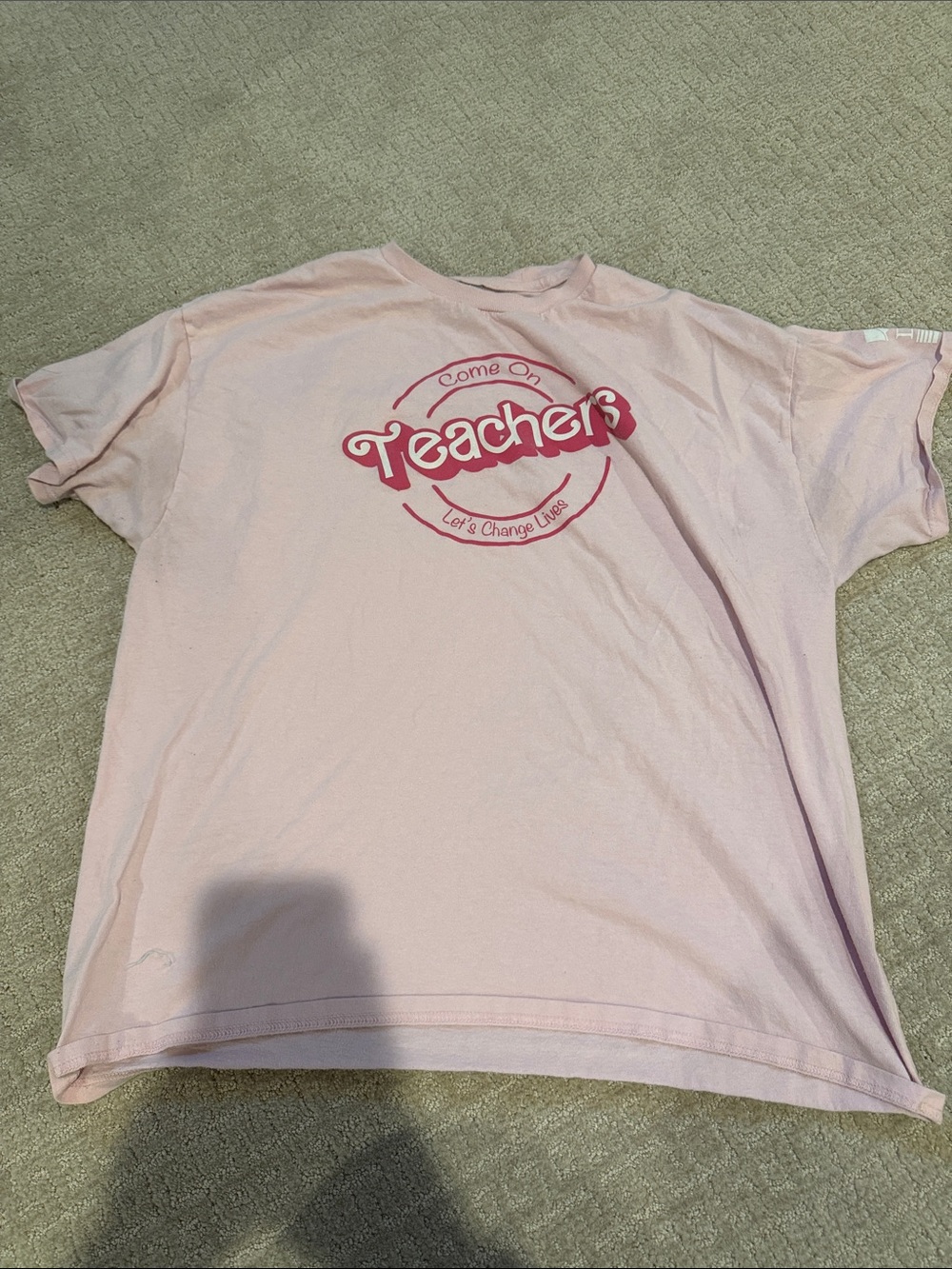 Pink 'Teachers' Graphic Tee - Shirts & Tops